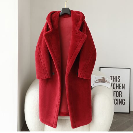 フード付き 【ウール100%】 long coat