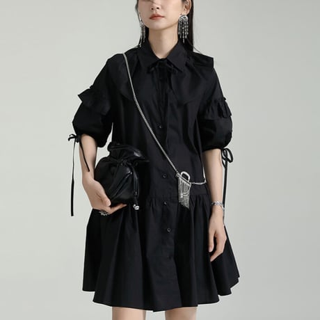 frill blouse onepiece