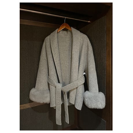 sleeve fox fur coat