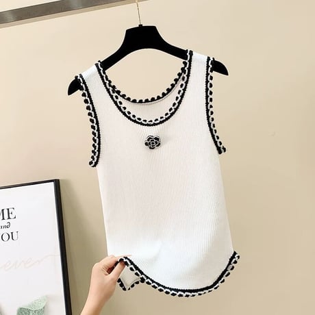 flower point tank top