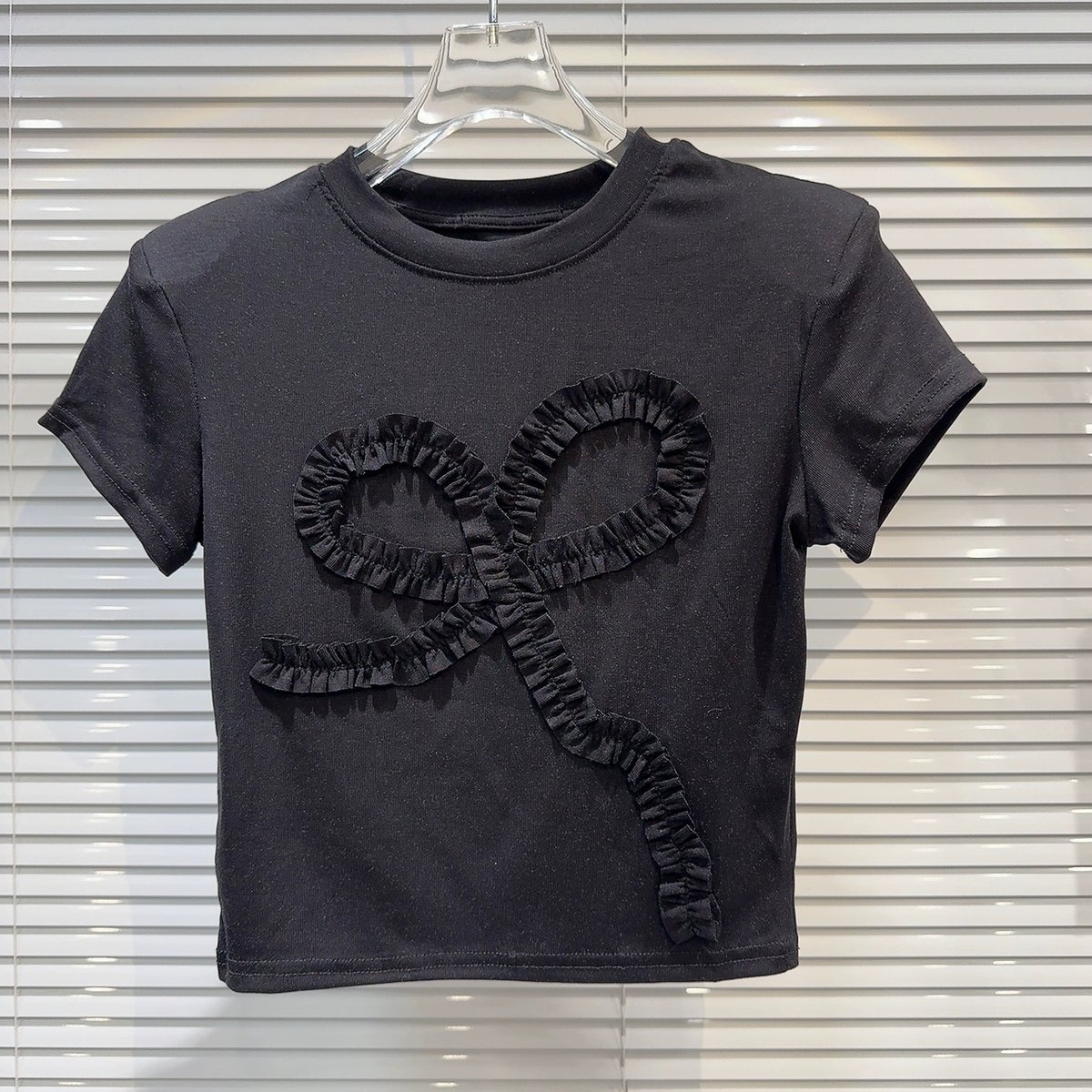 soduk ribbon long t-shirt リボン ロンT ブラック 黒 soduk ribbon long t-shirt リボン ロンT ブラック 黒