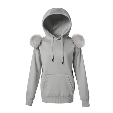 fox fur patchwork parker