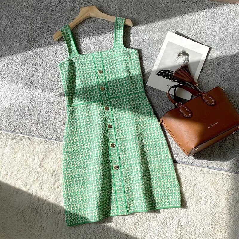 グリーン ツイード ワンピース | BrillantSelect Store