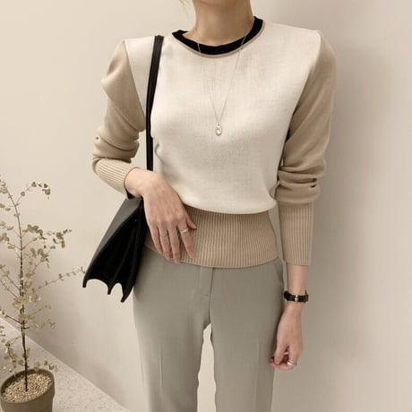 tricolore knit
