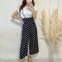 High waist dot pants