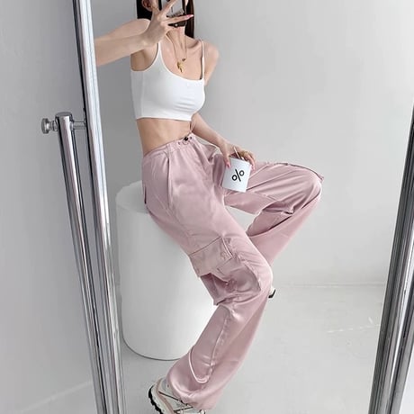 satin pants