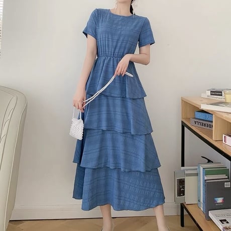 t-shirt frill onepiece