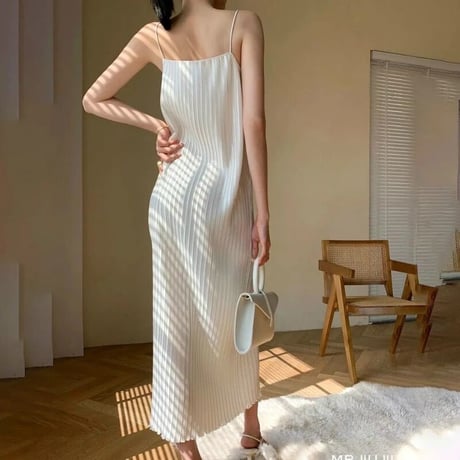 【即納あり】pleats camisole onepiece
