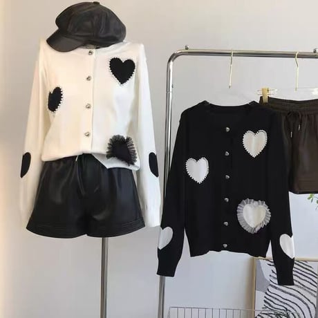 heart pearl cardigan