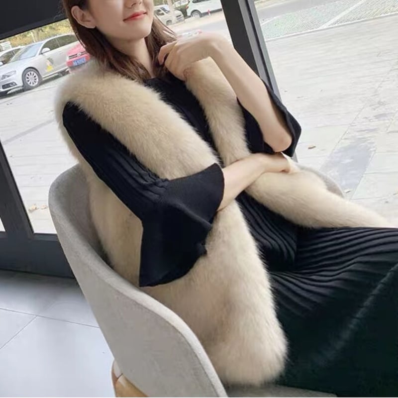 eco fur vest | BrillantSelect Store