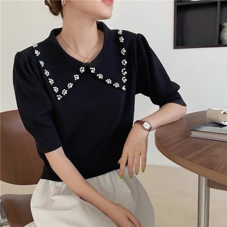 collar bijou summer knit