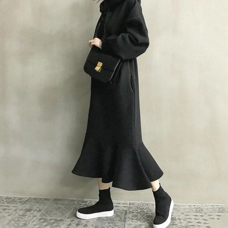 裏起毛 sweat onepiece
