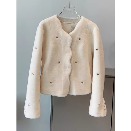 wool heart jacket