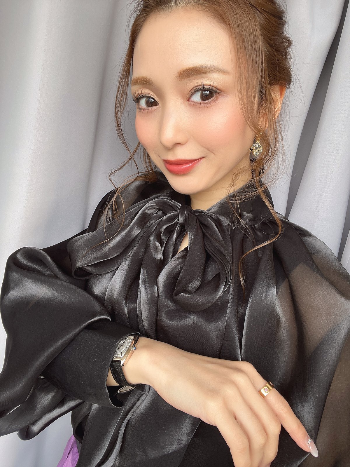 最終値下　美品　Gucci ブラウス　リボン　シースルー　アイボリー　ミケーレ 最終値下 美品 Gucci ブラウス リボン シースルー アイボリー