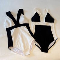 bi-color monokini