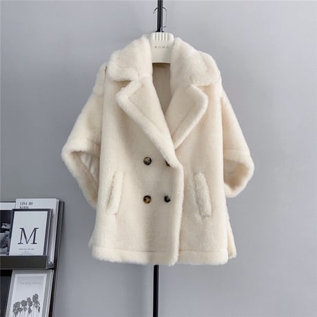 【ウール100%】poncho coat