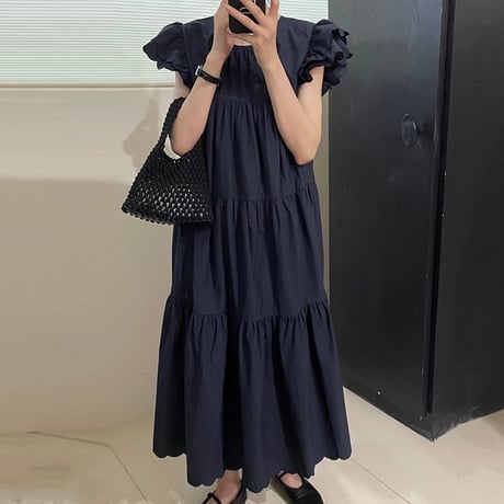 scallop sleeve onepiece