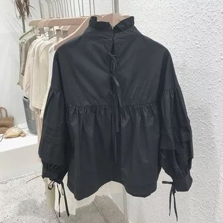 リボンブラウス
