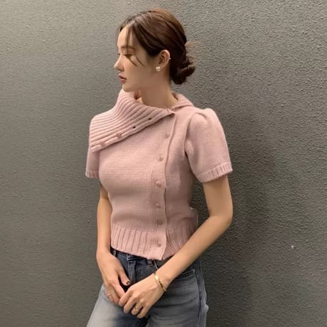 puff sleeve knit