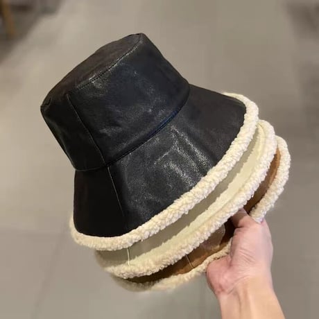 裏ボアバケットハット