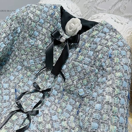 ribbon tweed jacket