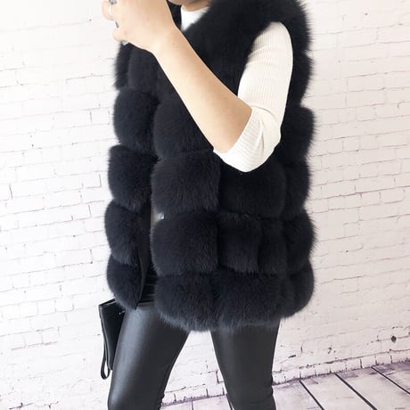fox fur vest