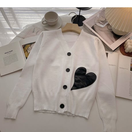 heart cardigan