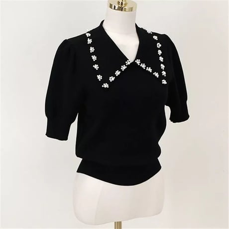 collar bijou summer knit