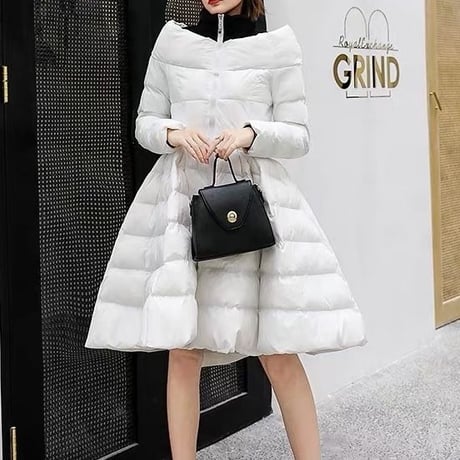 flare down coat