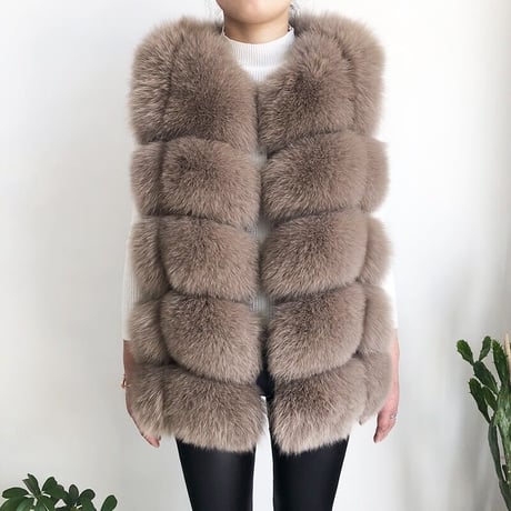 fox fur vest