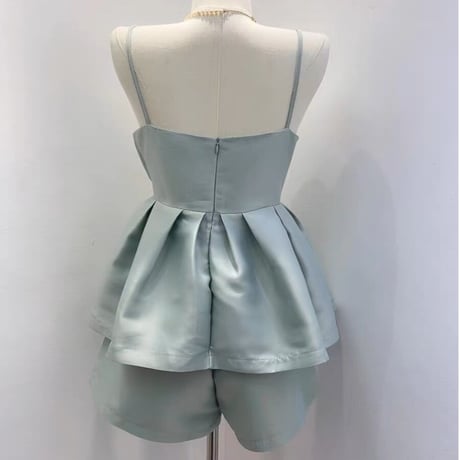 ribbon camisole short pants setup