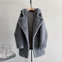 【ウール100%】フード付き short coat