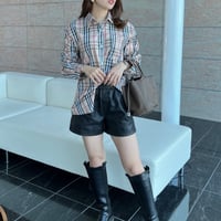 【即納】check  shirt