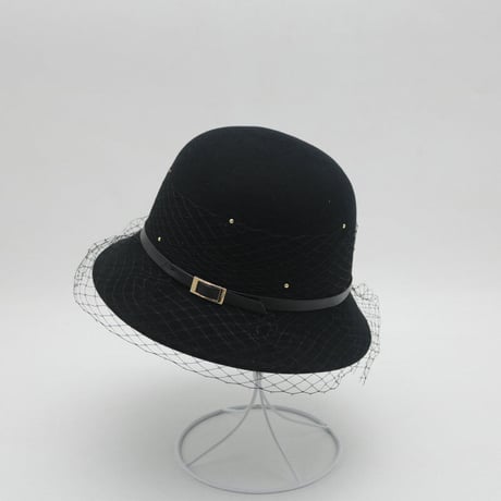 tulle wool hat