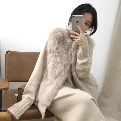 eco fur vest