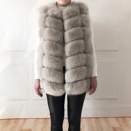 fox fur vest