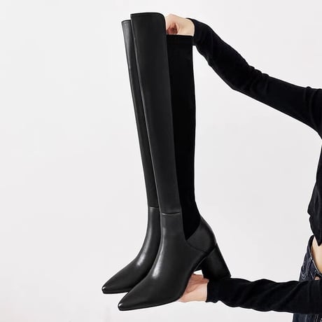 美脚【牛革】long boots