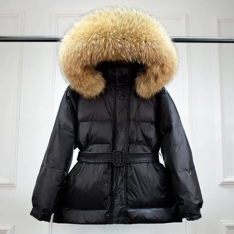 real fur down jacket