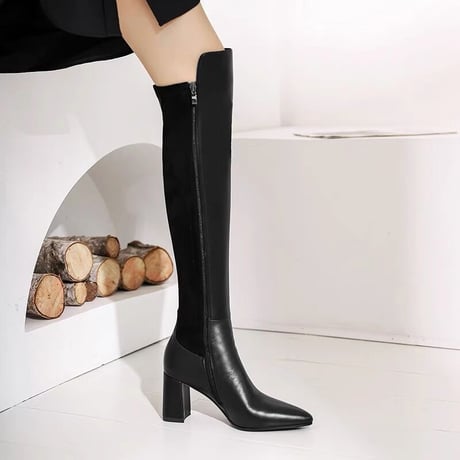 美脚【牛革】long boots