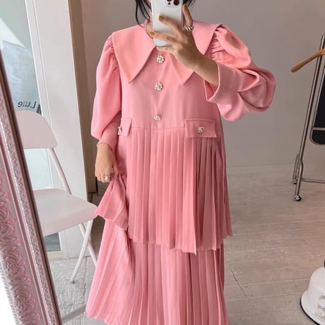 double pleats onepiece