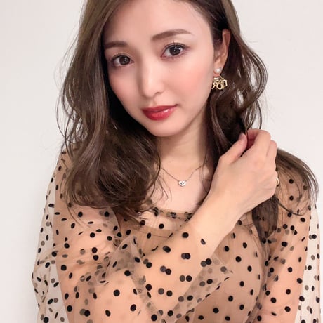see-through dot blouse