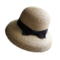 ribbon straw hat