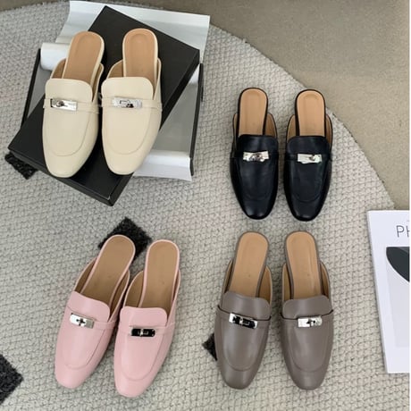 buckle design slip-on