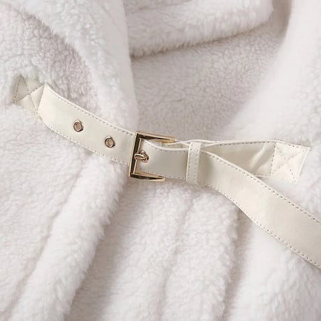 ベルト付き poncho coat