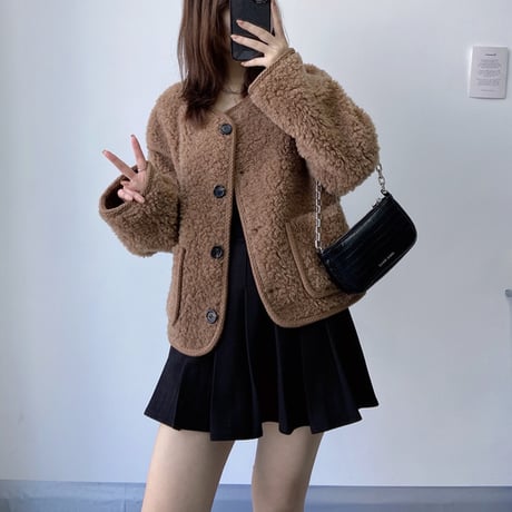 ウール short coat