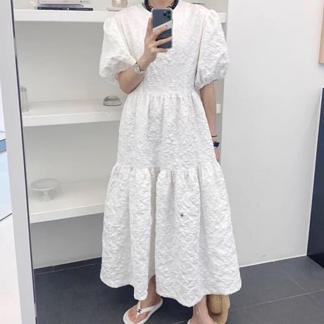 puff sleeve onepiece