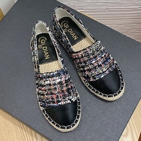 tweed slip-on