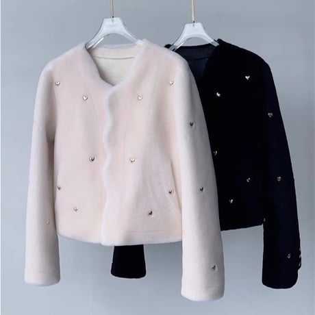 wool heart jacket