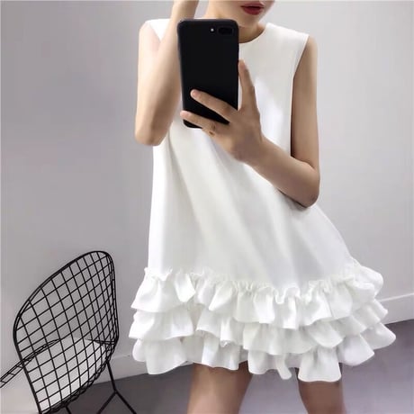 Hem frill onepiece