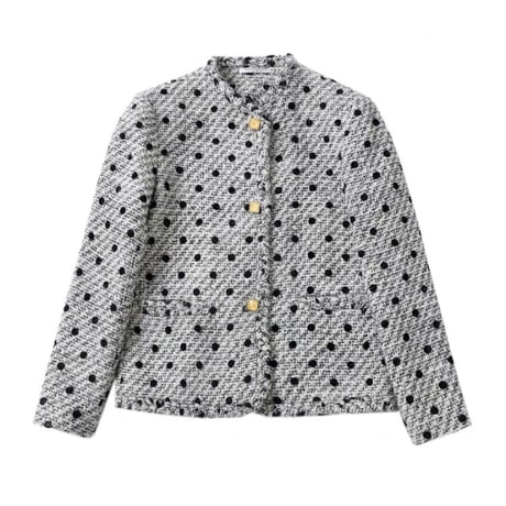 tweed dot jacket